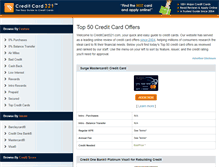 Tablet Screenshot of creditcard321.com